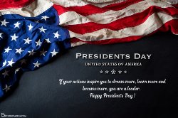 Image of an American Flag with an inspirational quote